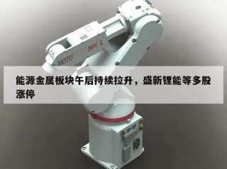 能源金属板块午后持续拉升，盛新锂能等多股涨停